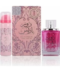 Set Ard Al Zaafaran: Rose Paris, Eau De Parfum, For Women, 100 ml + Rose Paris, Protection, Deodorant Spray, For Women, 50 ml Dāvanu komplekti