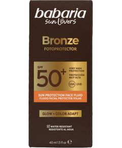 Babaria, Bronze Fotoprotector, Hydrating, Sunscreen Fluid, For Face, SPF 50+, 40 ml Ķermeņa kosmētika