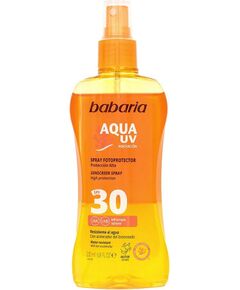 Babaria, Aqua UV, Sun Protection, Sunscreen Spray, SPF 30, 200 ml Косметика для тела