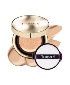 Terrazen, Perfect Finish Cushion, Radiant Finish, Cream Foundation, 21, Light Beige, SPF 50+, 15 g Dekoratīvā kosmētika