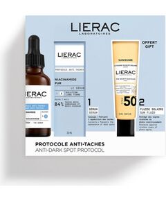 Lierac Paris Set Lierac: Protocole, Anti-Dark Spots, Serum, For Face, 30 ml + Sunissime The Sun Velvety, Fluid, For Face, SPF50+, 25 ml Ķermeņa kosmētika