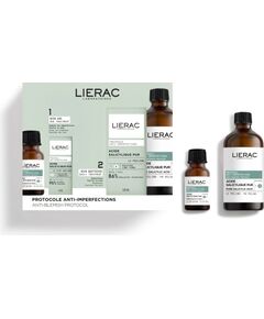 Lierac Paris Set Lierac: Anti-Blemish Protocol Stop Spots, Anti Spot, Local Treatment Cream, For Face, 15 ml + Anti-Blemish Peeling, Exfoliating, Peeling Lotion, 100 ml Ķermeņa kosmētika