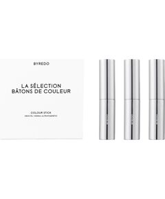 Set Byredo: Colour Stick, Multifunctional, Eyeshadow Stick, Dravite, 3.5 g + Colour Stick, Multifunctional, Eyeshadow Stick, Vienna, 3.5 g + Colour Stick, Multifunctional, Eyeshadow Stick, 580, Ultramagnetic, 3.5 g + Byredo, GWP Textile Pouch Dekoratīvā kosmētika