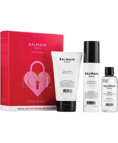Locks of Love Set Balmain Professionnel: Balmain Professionnel, Hair Styling Cream, Light Hold, 150 ml + Balmain Professionnel, Panthenol, Hair Styling Gel, For Styling, Strong Hold, 100 ml + Argan Moisturising Elixir, Hair Oil, For Nourishing, 100 ml Уход за волосами