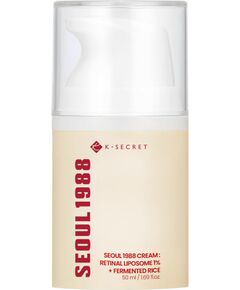 K-Secret, Seoul 1988, Retinal Liposome + Fermented Rice, Anti-Wrinkle, Cream, For Face, 50 ml Sejas kopšana