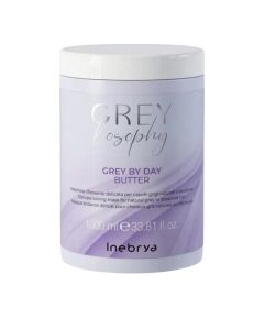 Inebrya, Grey By Day, Hair Treatment Cream Mask, For Neutralisation Of Yellow Tones, 1000 ml Matu kopšana