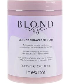 Inebrya, Blonde Miracle Nectar, Hair Treatment Cream Mask, Color Enhancing, 1000 ml Matu kopšana