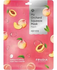 Frudia, My Orchard Squeeze Mask, Peach, Calming, Sheet Mask, For Face, 21 ml Sejas kopšana
