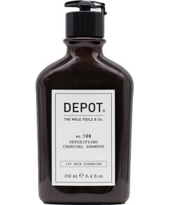 Depot, 100 Hair Cleansing No. 105, Charcoal, Hair Shampoo, For Detoxing, 250 ml Šampūni