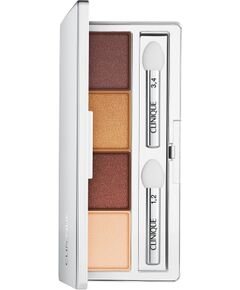 Clinique, All About Shadow Quad, Eyeshadow Palette, 03, Morning Java, 4, 3.3 g Dekoratīvā kosmētika