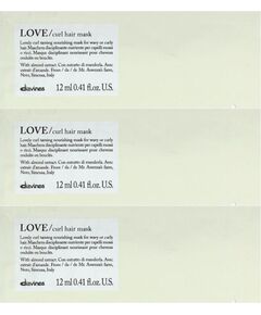 Davines, Love, Hair Treatment Cream Mask, 12 pcs, 12 ml Matu kopšana