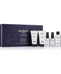 Set Balmain Professionnel: Moisturizing, Hair Shampoo, For Hydration, 50 ml + Moisturizing, Hair Conditioner, For Hydration, 50 ml + Balmain Professionnel, Salt Spray, For Definition & Texture, Light Hold, 50 ml + Argan Moisturising Elixir, Hair Oil, For  Уход за волосами