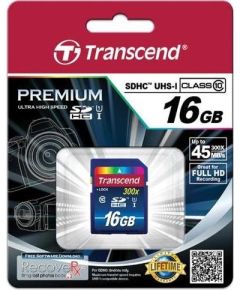 Transcend memory card SDHC 16GB Class10 UHS-I