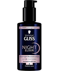 Schwarzkopf Gliss Kur Night Elixir Overnight Reconstruction - Noční elixír 100ml Jaunumi - Smaržas