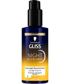 Schwarzkopf Gliss Kur Night Nutri Mist - Noční vyživující lehký sprej 100ml Jaunumi - Smaržas