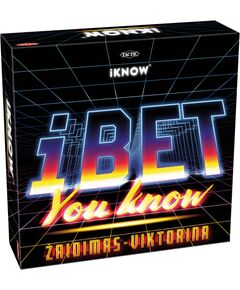 TACTIC boardgame iKnow iBet You know In Lithuanian lang. Galda spēles