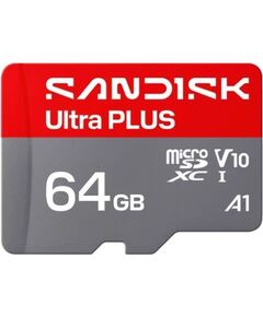 SanDisk Ultra PLUS 64 GB MicroSDXC UHS-I (SDSQUWC-064G-GN6MA) Новинки Компьютерная техника