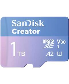 SanDisk Creator MicroSDXC 1 TB Class 10 UHS-I/U3 A2 V30 (SDSQXAV-1T00-GN6MS) Новинки Компьютерная техника