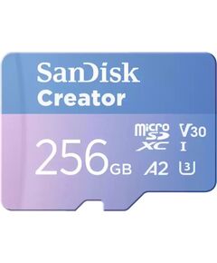 SanDisk Creator MicroSDXC 256 GB Class 10 UHS-I/U3 A2 V30 (SDSQXAV-256G-GN6MS) Новинки Компьютерная техника
