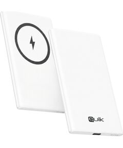 Quik Accessories QP-830 Ultra-Slim Magnētiskais Bezvadu Ārējais akumulators 3000mAh Power Banks