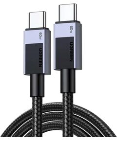 UGREEN L524 USB-C - USB-C kabelis 60W 0,5 m / pelēks Data USB kabeļi