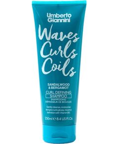 Umberto Giannini, Waves Curls Coils, Hair Shampoo, Defining & Moisturising, 250 ml Шампуни