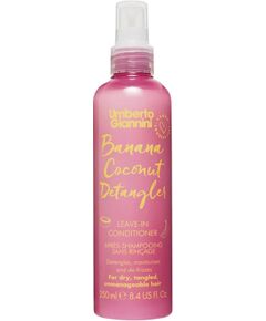 Umberto Giannini, Banana Coconut Detangler, Vegan & Cruelty-Free & Paraben-Free, Hair Leave-In Conditioner, Detangling & Moisturising, 250 ml Уход за волосами