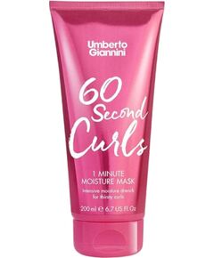 Umberto Giannini, 60 Second Curls, Hair Treatment Cream Mask, Hydrating & Frizz Control, 200 ml Matu kopšana