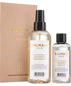 Signature Foundation Ginger Set Balmain Professionnel: Argan Moisturising Elixir, Hair Oil, For Nourishing, 100 ml + Balmain Professionnel, Argan Oil, Hair Leave-In Conditioner, For Hydrate/Detangle & Shine, 200 ml Уход за волосами
