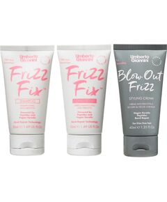 Set Umberto Giannini: Frizz Fix, Hair Shampoo, Anti-Frizz & Repairing, 50 ml + Frizz Fix, Hair Conditioner, Anti-Frizz & Repairing, 50 ml + Blow Out Frizz, Hair Styling Cream, 40 ml Уход за волосами