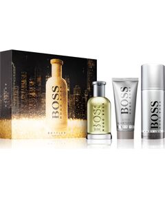 Set Hugo Boss: Boss Bottled, Eau De Toilette, For Men, 100 ml + Boss Bottled, Cleansing, Shower Gel, For All Skin Types, 100 ml + Boss Bottled, Deodorant Spray, For Men, 150 ml Dāvanu komplekti