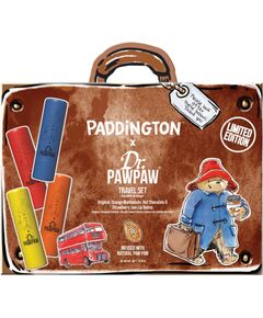 Set Dr. PawPaw: Paddington Orange Marmalade, Hydrating, Lip Balm, 4 g + Paddington Bear Original Balm, Vegan, Lip Balm, 4 g + Strawberry Jam, Hydrating, Lip Balm, 4 g + Hot Chocolate, Hydrating, Lip Balm, 4 g Dekoratīvā kosmētika