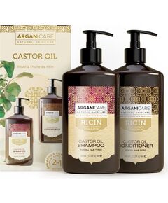 Set Arganicare: Ricin, Hair Shampoo, For Growth Stimulation, 400 ml + Ricin, Hair Conditioner, For Growth Stimulation, 400 ml Уход за волосами