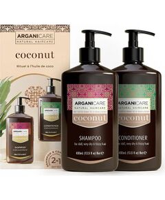 Set Arganicare: Coconut, Hair Shampoo, Nourishing & Moisturising, 400 ml + Coconut, Hair Conditioner, Hydrating & Nourishing, 400 ml Уход за волосами