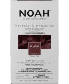 Noah, Permanent Hair Colour, Permanent Hair Dye, 6.66 Intense Red, 140 ml Matu kopšana