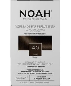 Noah, Permanent Hair Colour, Permanent Hair Dye, 4.0 Brown, 140 ml Matu kopšana