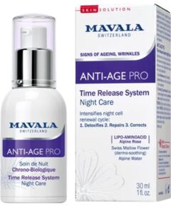 Mavala, Anti-Age Pro, Anti-Aging & Regenerating, Night, Cream, For Face, 30 ml Sejas kopšana
