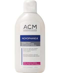 Laboratoire ACM, Novophane K, Hair Treatment Shampoo, Anti-Dandruff, Scalp With Dandruff, 300 ml Шампуни