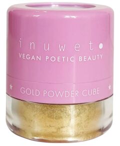 Inuwet, Gold Powder Cube, Vegan, Glow & Illuminating, Loose Highlighter Powder, 3.5 g Dekoratīvā kosmētika