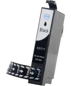 Ink cartridge Superbulk B-E711 (replacement Epson T0711; Supreme; 14 ml; black) Tintes printeru izejmateriāli