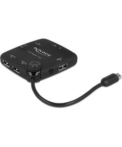 HUB USB Delock 1x SD 1x M2 1x microSD 1x SDHC  + 3x USB-A 2.0 (65529) Jaunumi - Datori