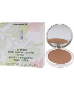 Clinique, Stay-Matte, Sheer Matte, Compact Powder, 03, Stay Beige, 7.6 g Dekoratīvā kosmētika