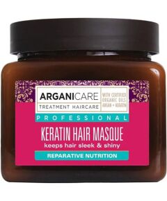 Arganicare, Keratin, Hair Treatment Cream Mask, Nourishing & Repairing, 500 ml Matu kopšana