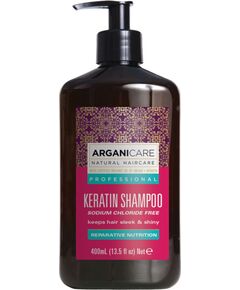 Arganicare, Keratin, Hair Shampoo, Repairing & Nourishing, 400 ml Шампуни