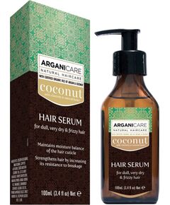 Arganicare, Coconut, Hair Serum, Strengthening & Nourishing, 100 ml Matu kopšana