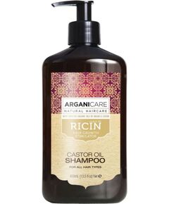 Arganicare, Ricin, Hair Shampoo, For Growth Stimulation, 400 ml Шампуни