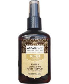 Arganicare, 10 in 1 Ricin, Hair Leave-In Conditioner, Detangling & Anti-Frizz, 150 ml Уход за волосами