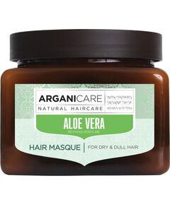 Arganicare, Aloe Vera, Vegan & Cruelty-Free, Hair Treatment Cream Mask, Hydrating & Repairing, Weekly, 500 ml Уход за волосами