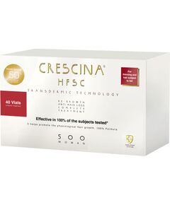Labo, Crescina, Transdermic HFSC 500, For Growth Stimulation, Ampoules Treatment Serum, For Scalp, For Women, 20 + 20 pcs, 3.5 ml Sejas kopšana