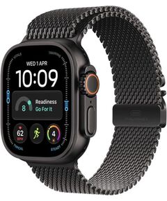 Apple Watch Ultra 4, 49 mm, Titanium Milanese Loop, L, black - Smartwatch Smart-Watch Умные часы
